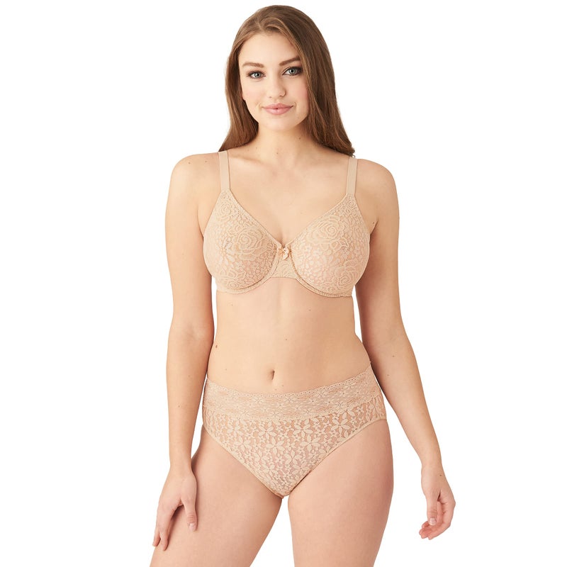 Wacoal Women's Halo Lace underwire bra, Sand, 36DDD - Image 5